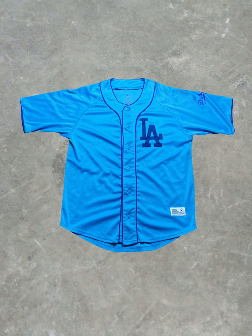 Los Angeles Dodgers MLB Baseball Jersey Mens Size M Sky Blue Dynasty